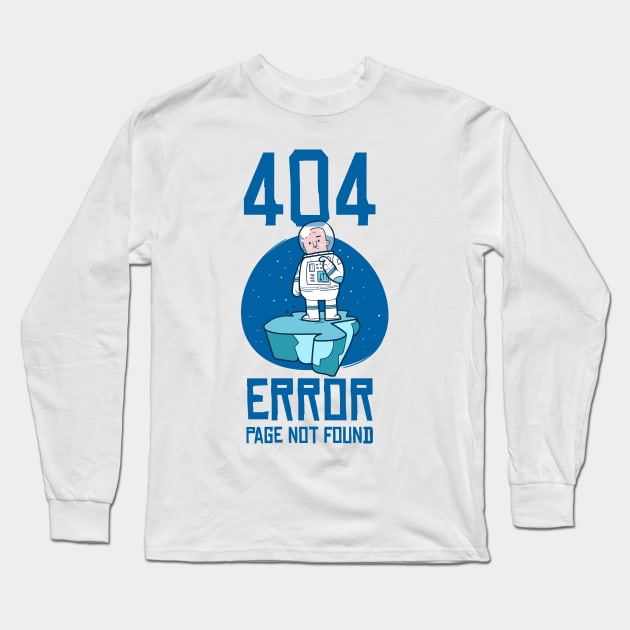 404 page not found error Long Sleeve T-Shirt by Frispa